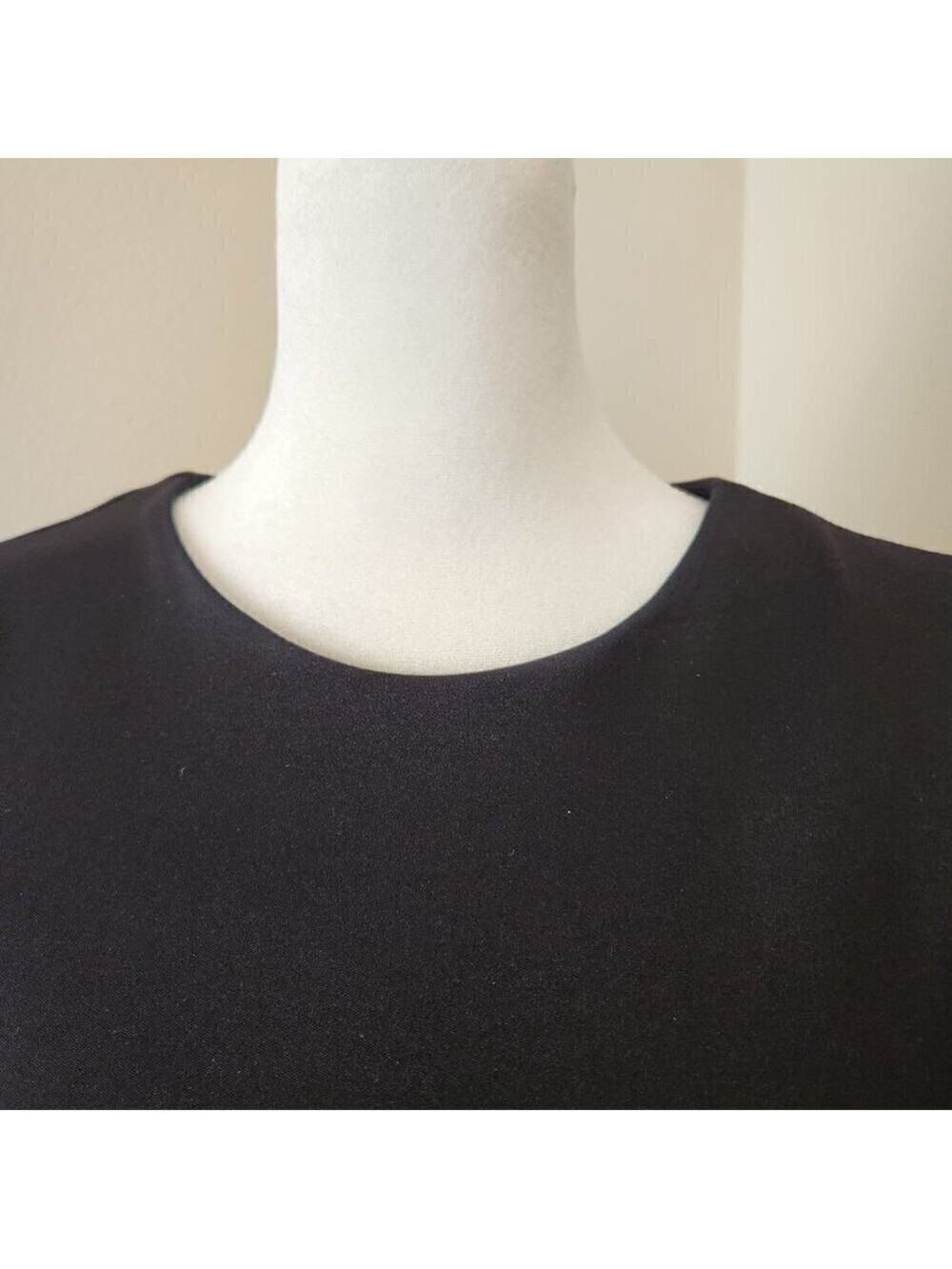 CLASSIC AUDREY HEPBURN BLACK BODYCON DEREK HEART LONG DRESS - EUC - Picture 4 of 7